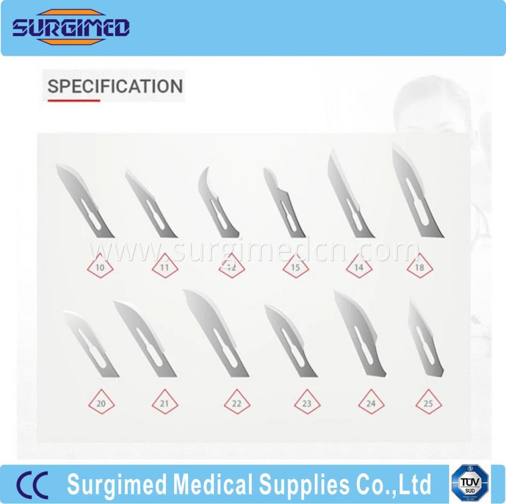 Medicaldisposable Stainless Steel Carbon Steel Surgical Scalpel
